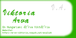 viktoria arva business card